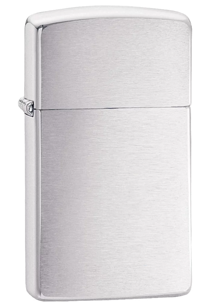 Zippo Chrome Brushed Slim
