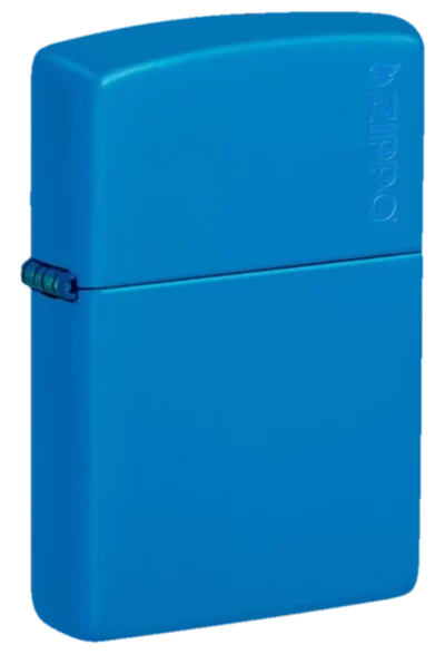 Zippo Sky Blue Matte w Logo