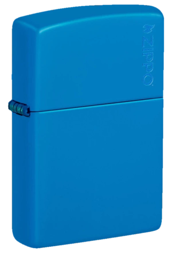Zippo Sky Blue Matte w Logo