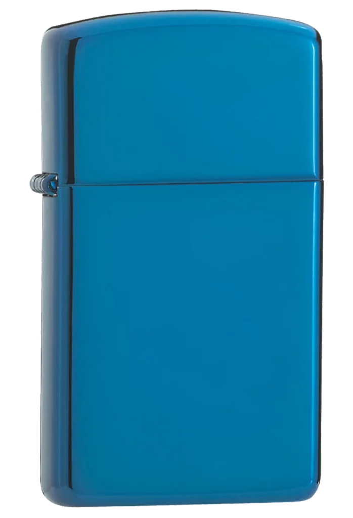Zippo Slim Sapphire Blue High Polish