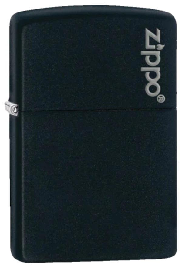 Zippo Black Matte with Zippo Logo