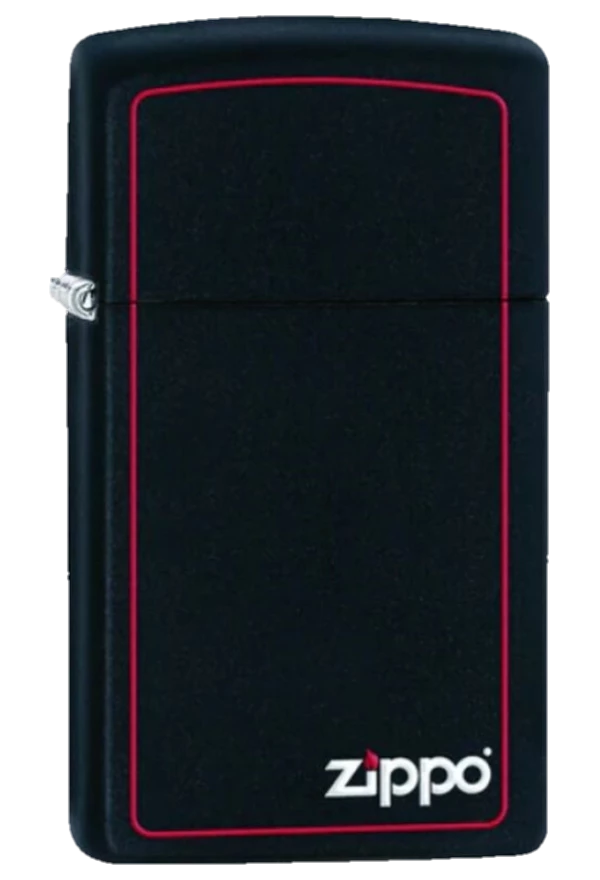 Zippo Slim Black M.Zippo Border