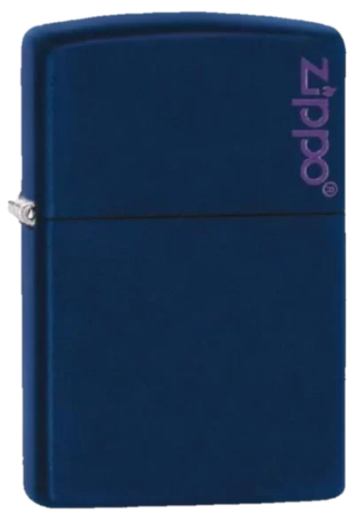 Zippo Navy Blue Matte with Logo