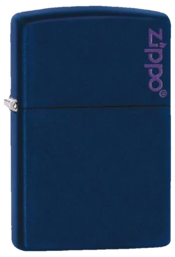 Zippo Navy Blue Matte with Logo
