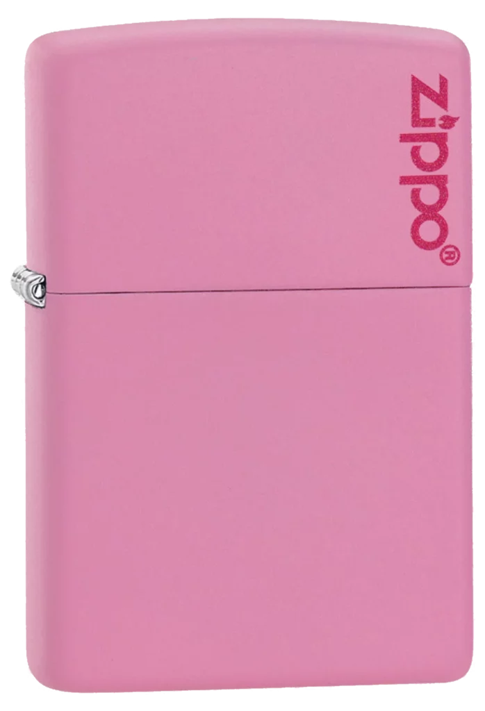 Zippo Pink Matte with Zippo Logo