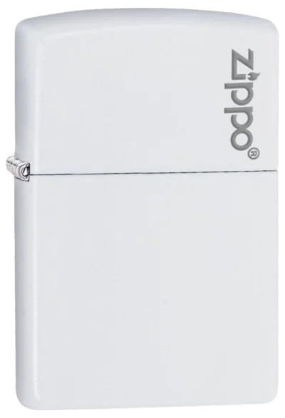 Zippo White With Zippo Logo