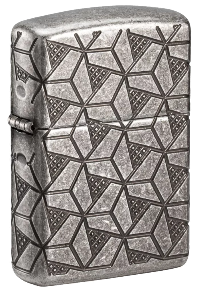Zippo Geometric Pattern Design