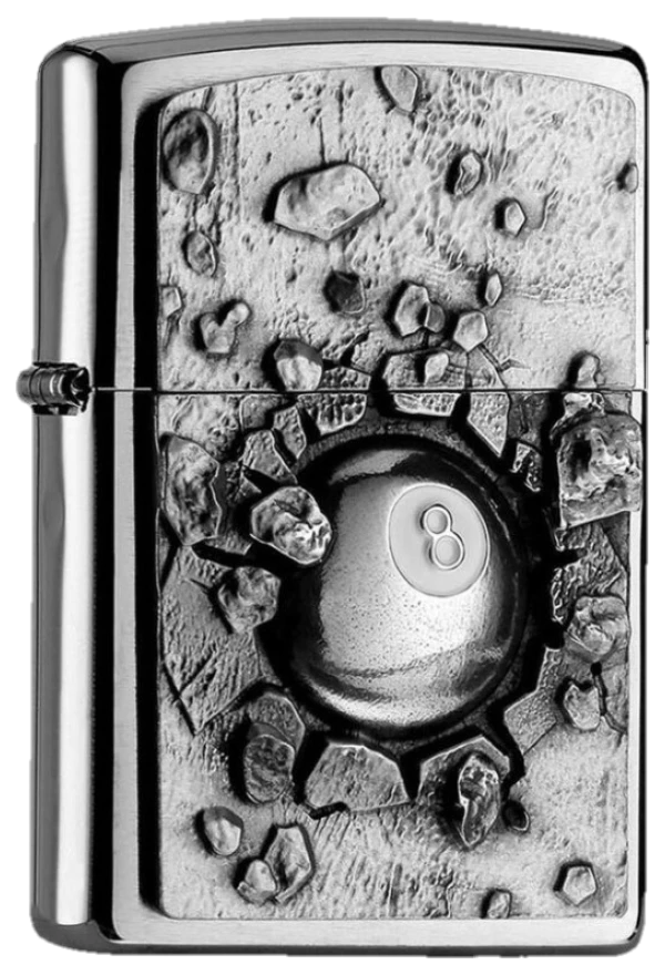 Zippo 8 Ball Breaking Wall Emblem