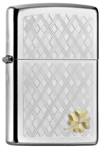 Zippo Argyle Clover