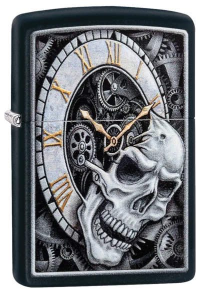 Zippo Skull Clock 218 Skull Design
