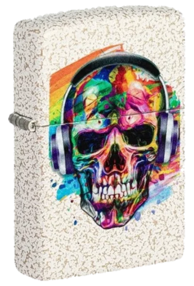 Zippo Skull Headphones Design