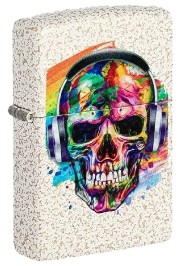 Zippo Skull Headphones Design