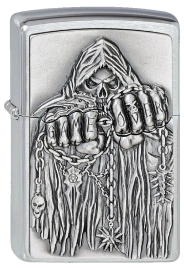 Zippo 200 Game Over Reaper Emblem