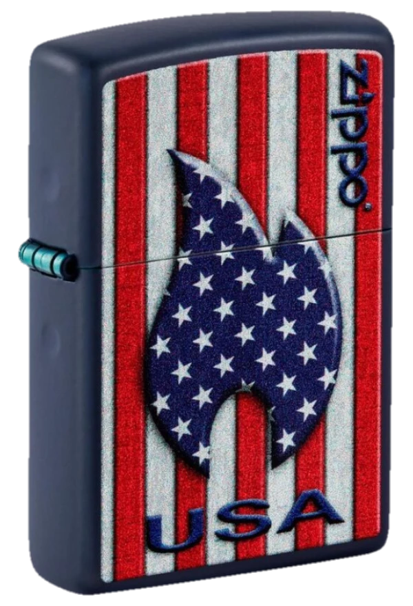 Zippo Patriotic Flame Design