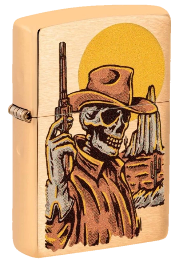 Zippo Wild West Skeleton Design