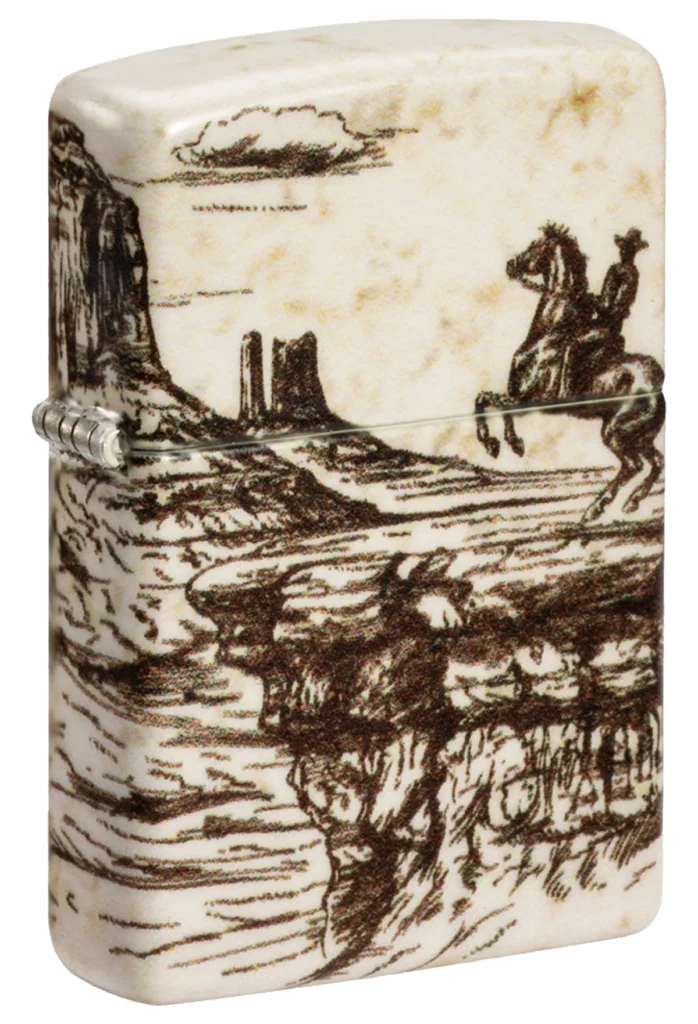 Zippo Wild West Scene Design