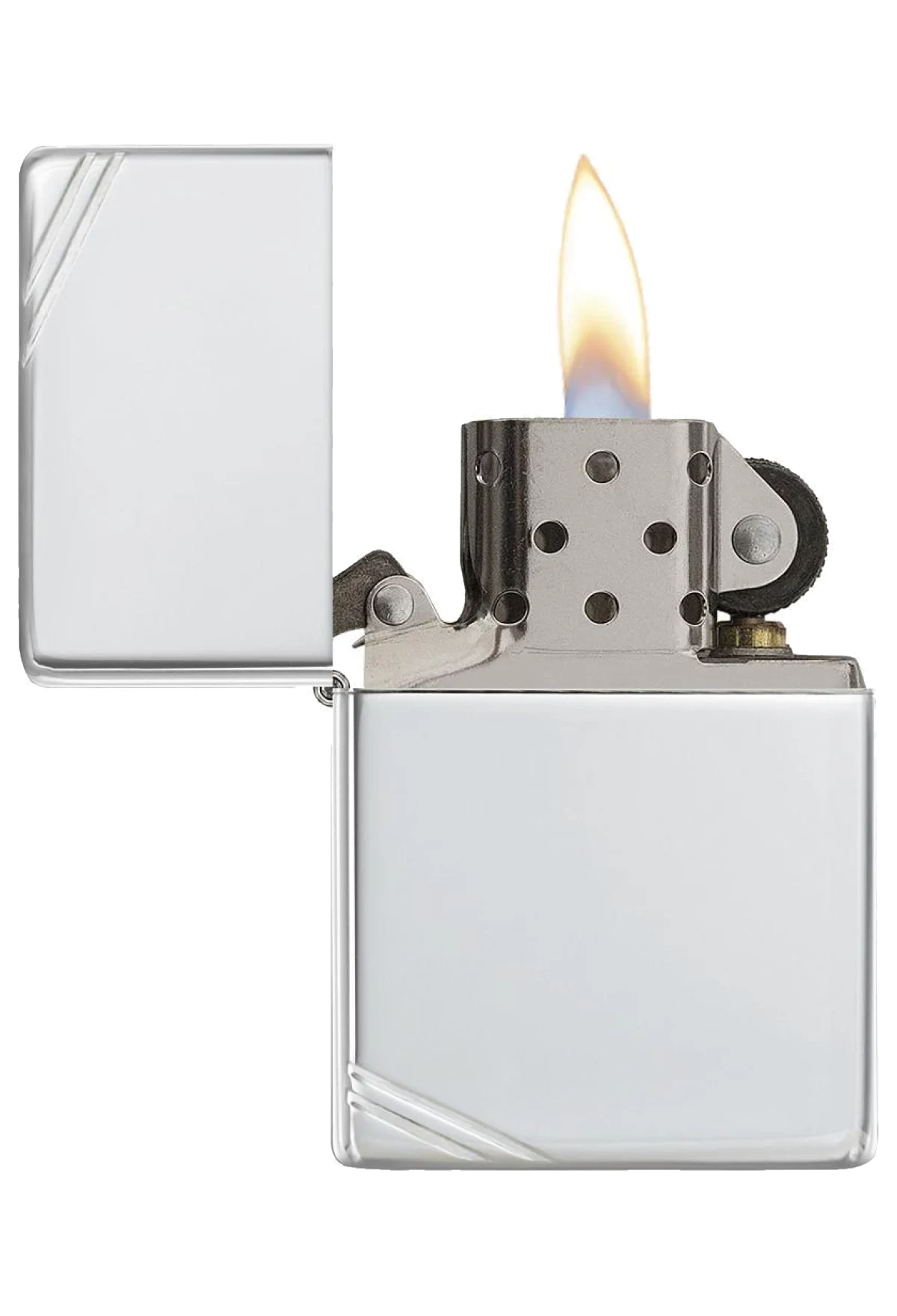 Zippo Vintage Corner Lines Sterling Silver - immagine 3