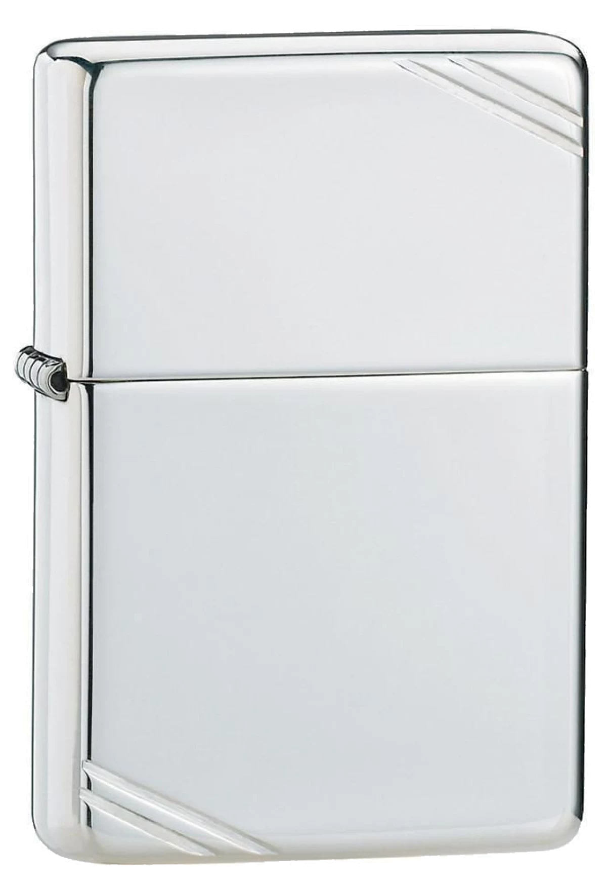 Zippo Vintage Corner Lines Sterling Silver