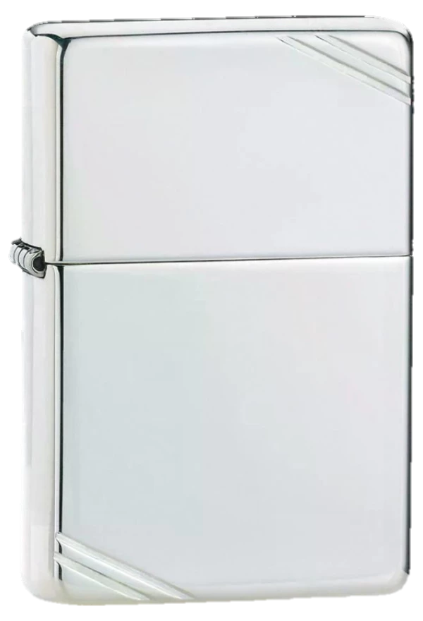 Zippo Vintage Corner Lines Sterling Silver