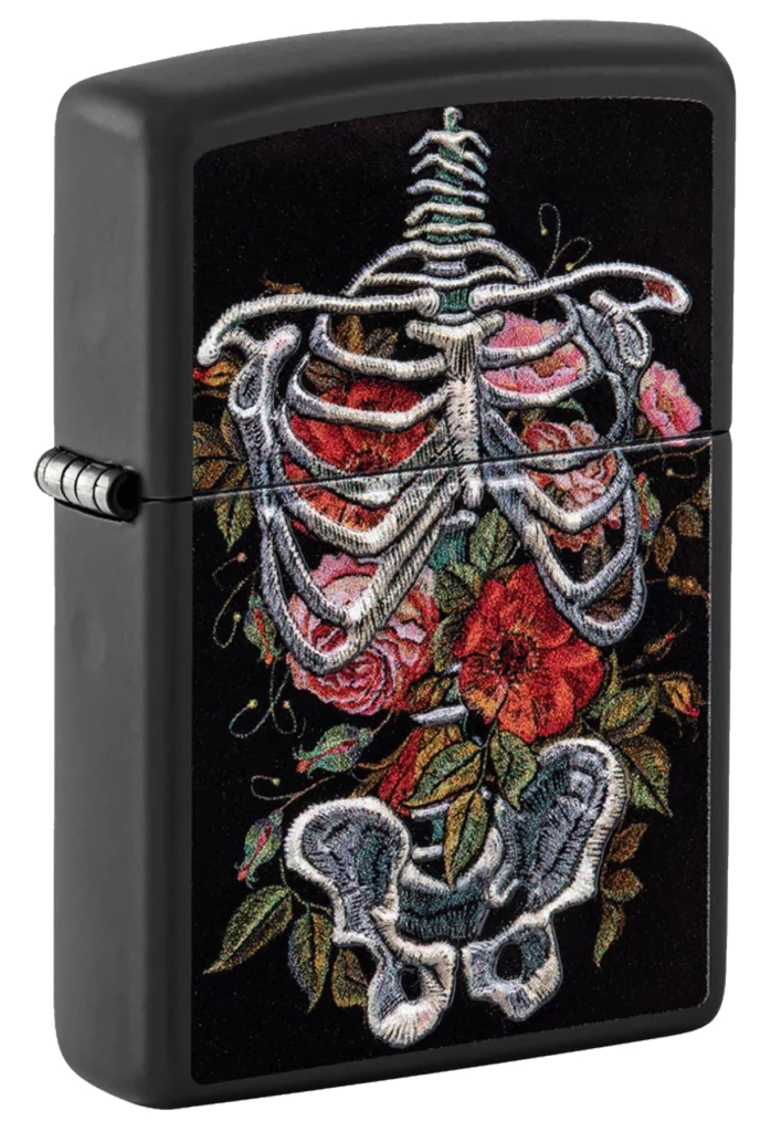 Zippo 218 Skelett Embroidery