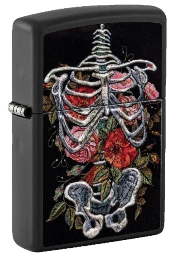 Zippo 218 Skelett Embroidery
