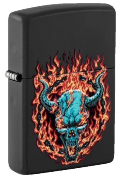 Zippo Burning Devil Design