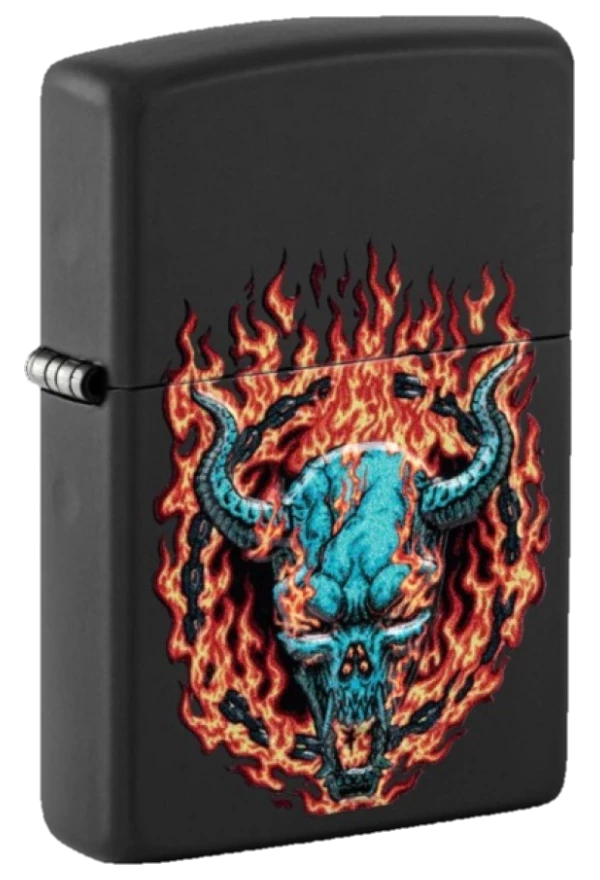 Zippo Burning Devil Design