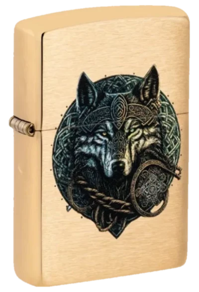 Zippo Wolf Warrior Design