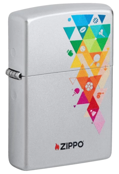 Zippo Olympia Sports Triangles Design