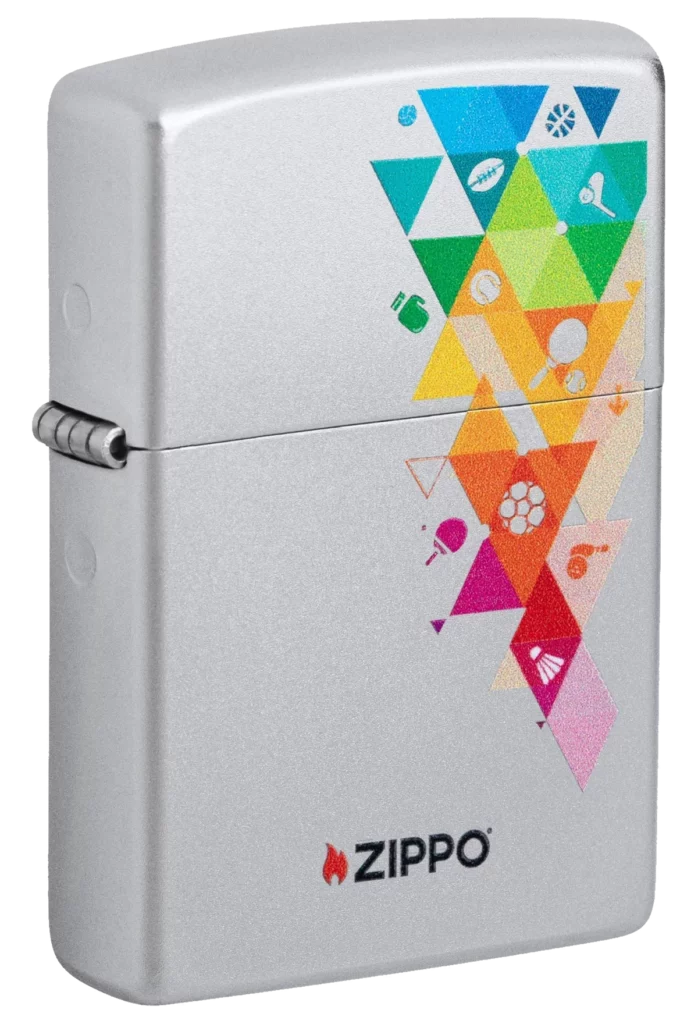 Zippo Olympia Sports Triangles Design