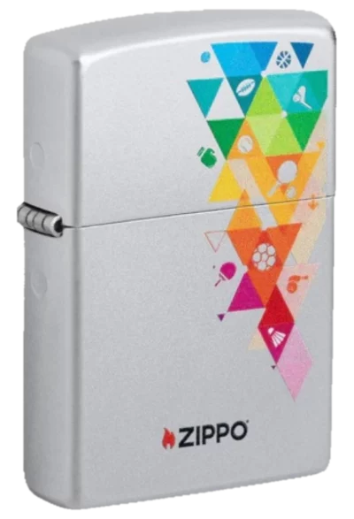 Zippo Olympia Sports Triangles Design
