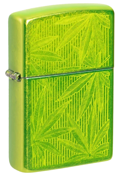 Zippo 24513 Cannabis Leaves Design