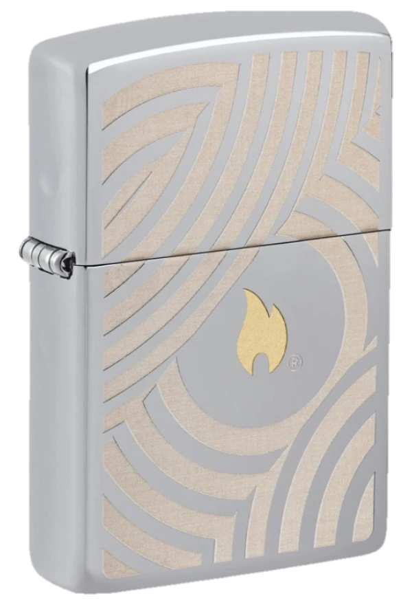 Zippo 250 Flame and Circles D.2.