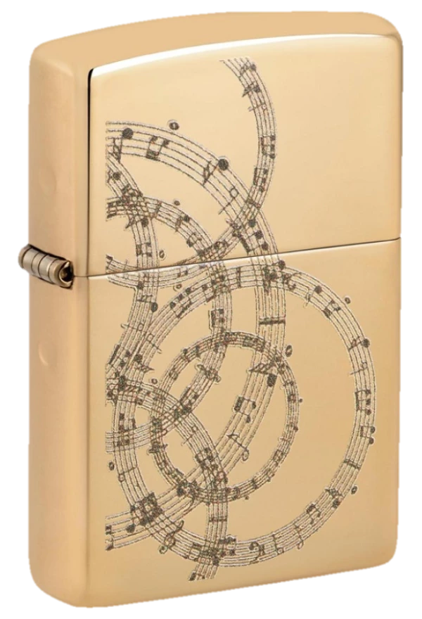 Zippo 254B Musical Notes Design