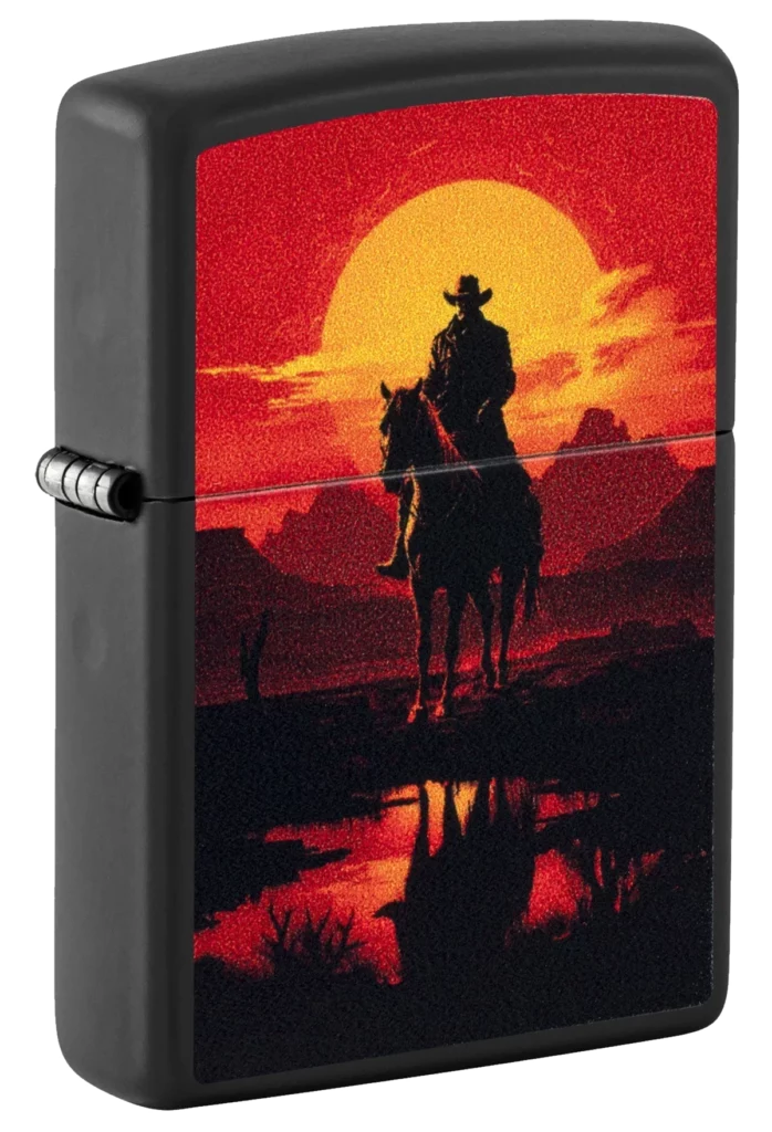Zippo 218 Western Scene Design