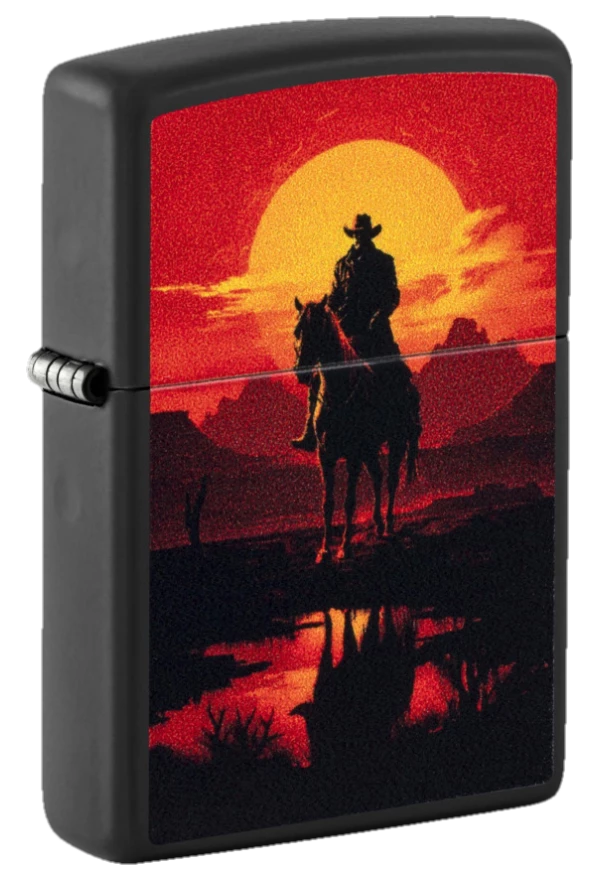 Zippo 218 Western Scene Design