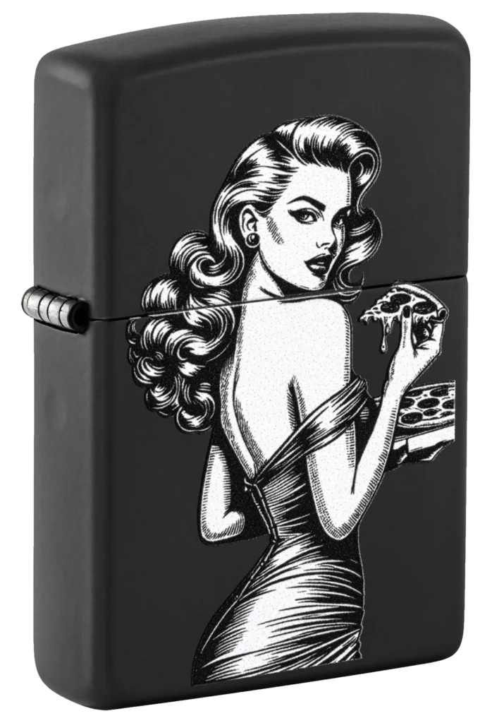 Zippo 218 Pinup With Pizza
