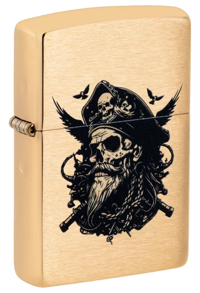 Zippo 204B Pirate Skull Design