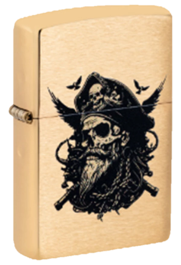 Zippo 204B Pirate Skull Design