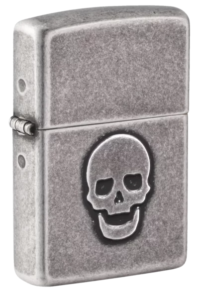Zippo 121FB Stamped Skull Design