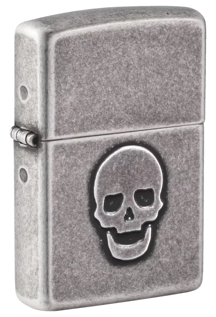 Zippo 121FB Stamped Skull Design
