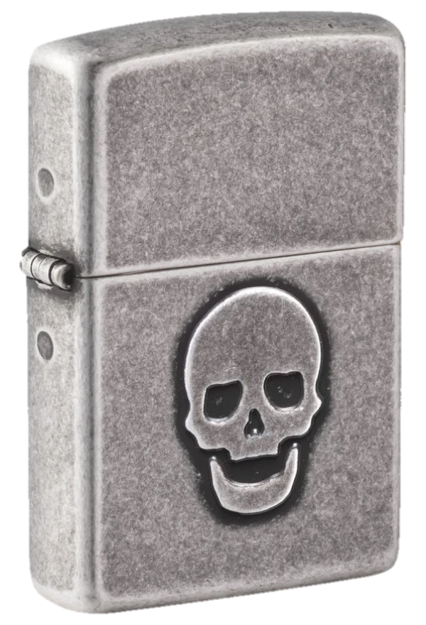 Zippo 121FB Stamped Skull Design