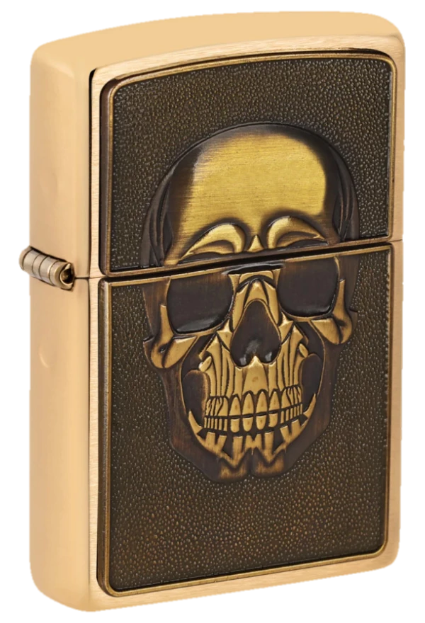 Zippo 204B Embossed Skull