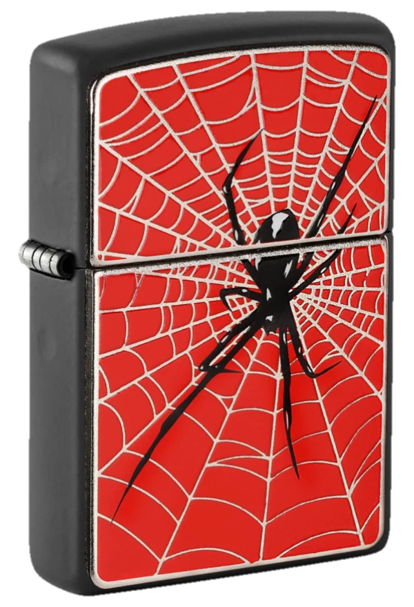 Zippo 218 Spider Web Red