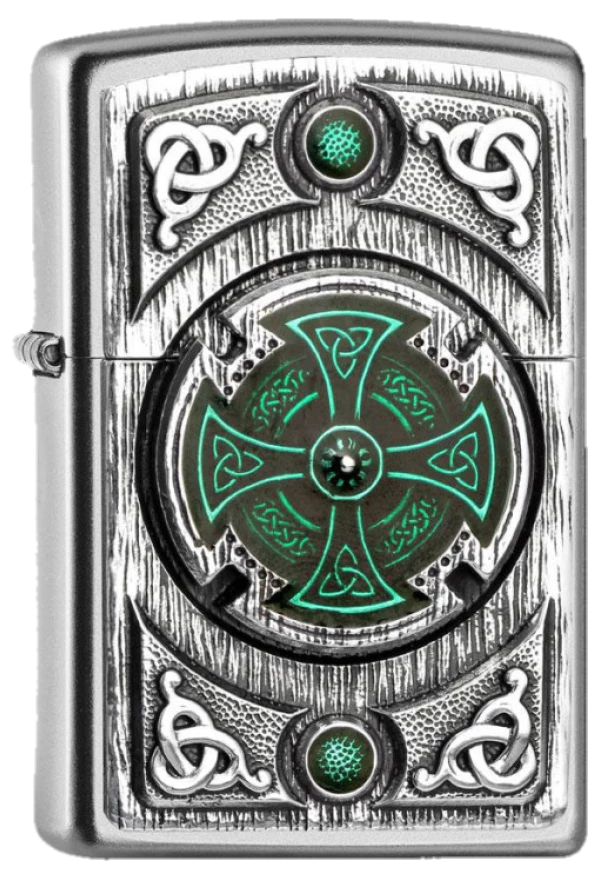 Zippo Celtic Green Cross
