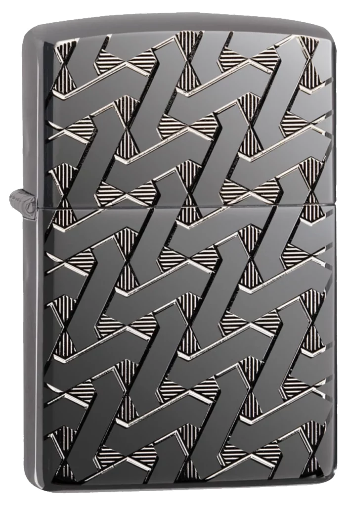 Zippo Geometric Weave Design