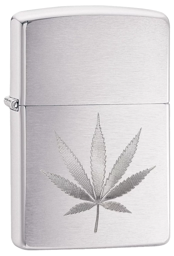 Zippo Leaf Design Engraved