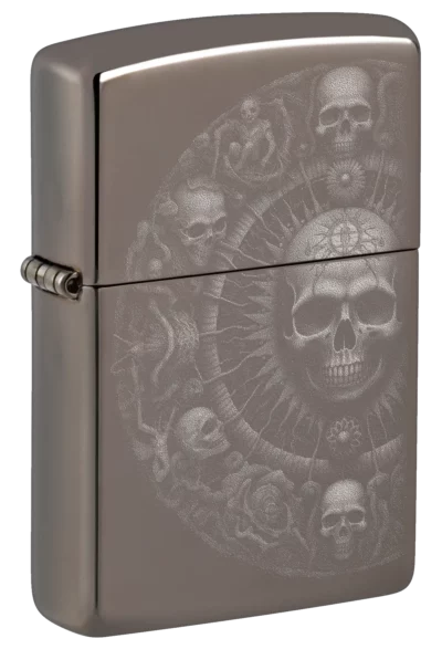 Zippo 150 Skull Mandala Design