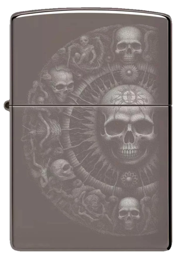 Zippo 150 Skull Mandala Design
