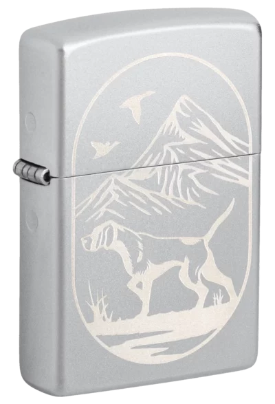 Zippo 205 Hunting Dog Design